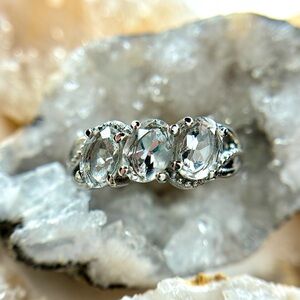 “Clear Waves” Beautiful Icy Petalite Ring! 💎